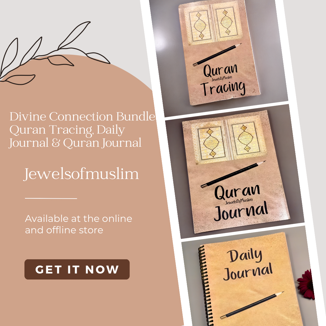 Divine Connection Bundle:Quran Tracing, Alif ba Taa & Quran Journal